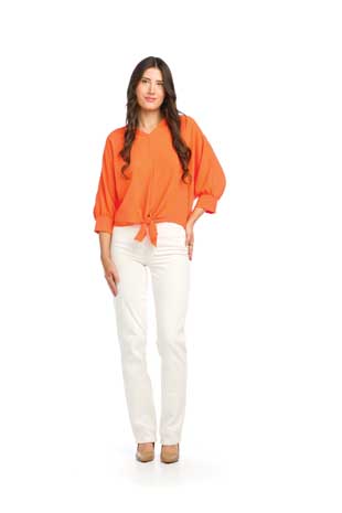 PT-16120 - TEXTURED TIE TOP - Colors: AS SHOWN - Available Sizes:XS-XXL - Catalog Page:44 
